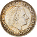 Coin, Netherlands, Juliana, 2-1/2 Gulden, 1960, AU(50-53), Silver, KM:185