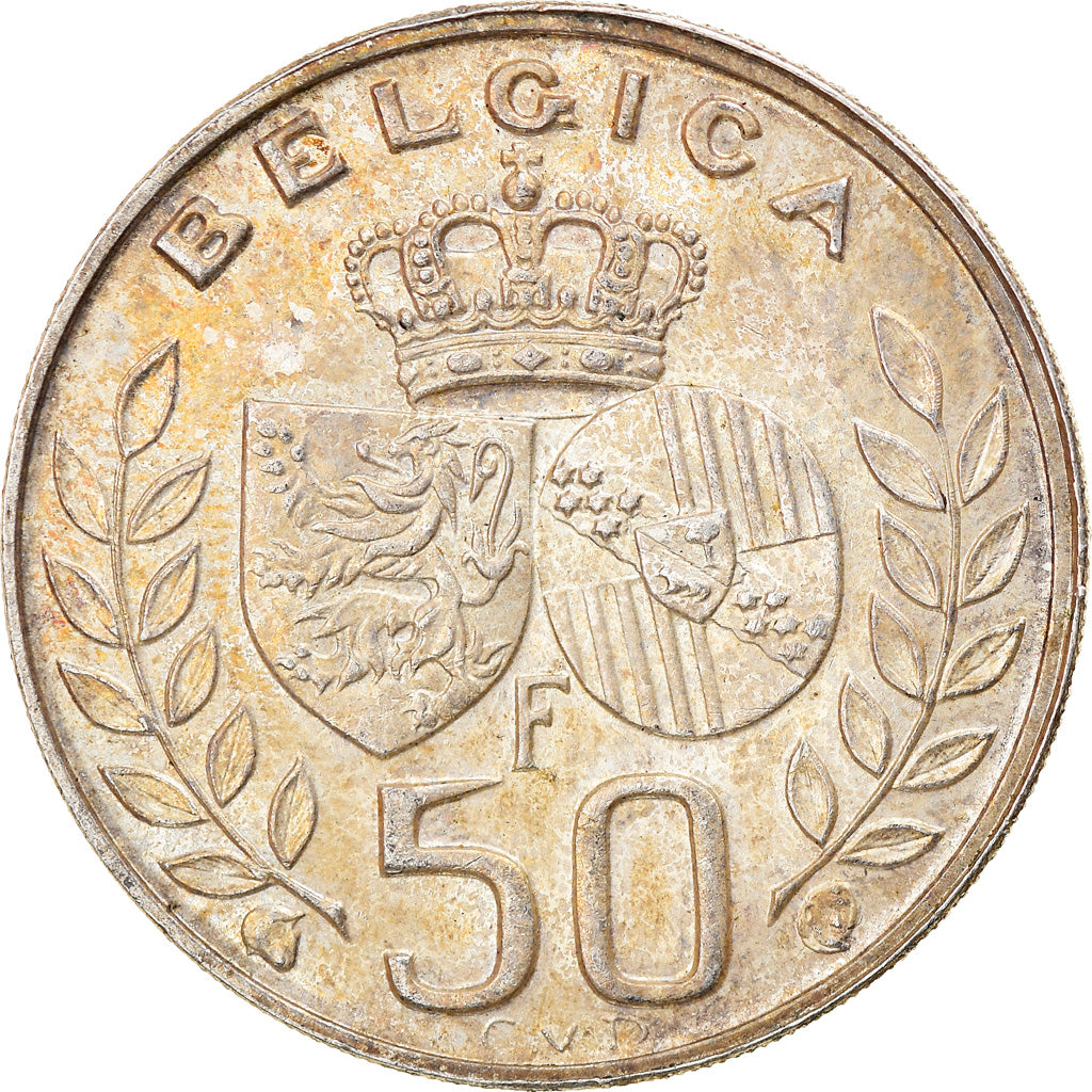 Moneta, Belgio, 50 Francs, 50 Frank, 1960, Brussels, SPL-, Argento, KM:152.1
