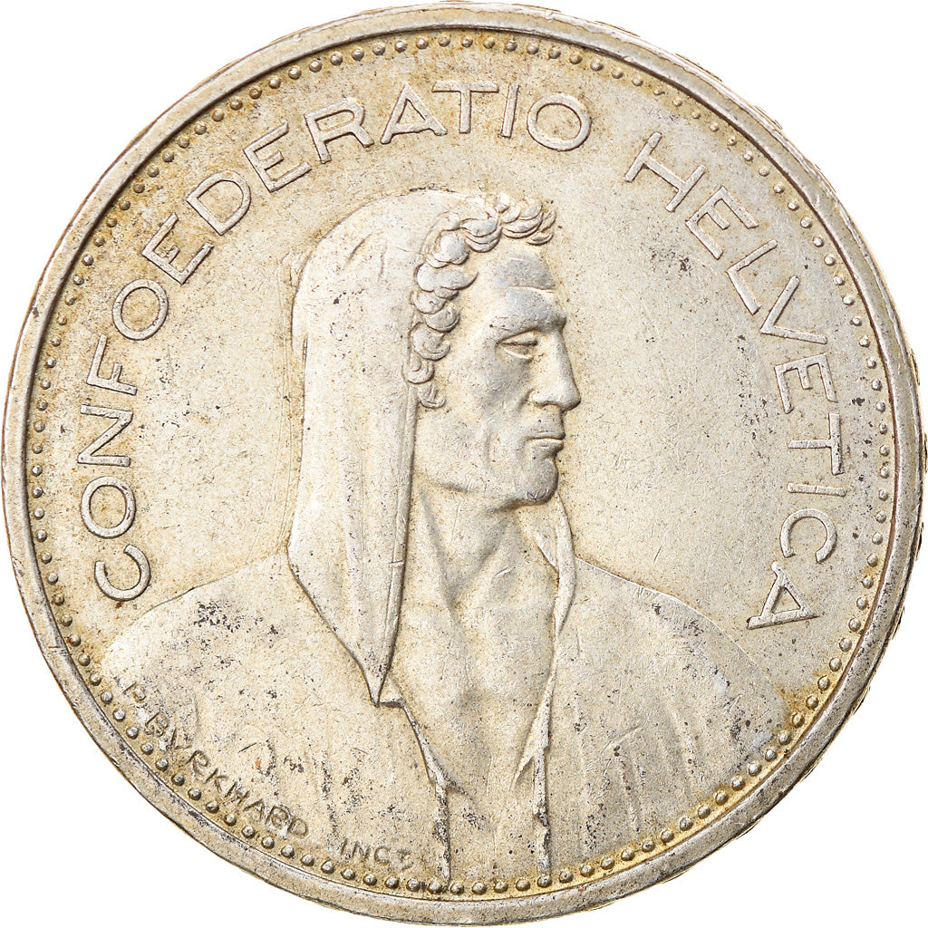 Coin, Switzerland, 5 Francs, 1966, Bern, AU(50-53), Silver, KM:40