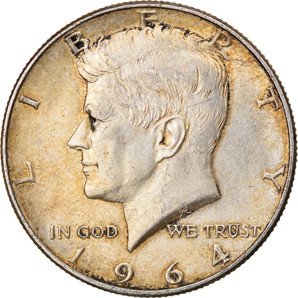 Coin, United States, Kennedy Half Dollar, Half Dollar, 1964, Denver, AU(55-58)
