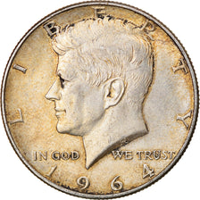 Coin, United States, Kennedy Half Dollar, Half Dollar, 1964, Denver, AU(55-58)