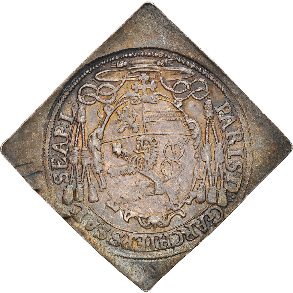 Coin, AUSTRIAN STATES, SALZBURG, Paris, 1/9 Thaler, 1644, AU(55-58), Silver