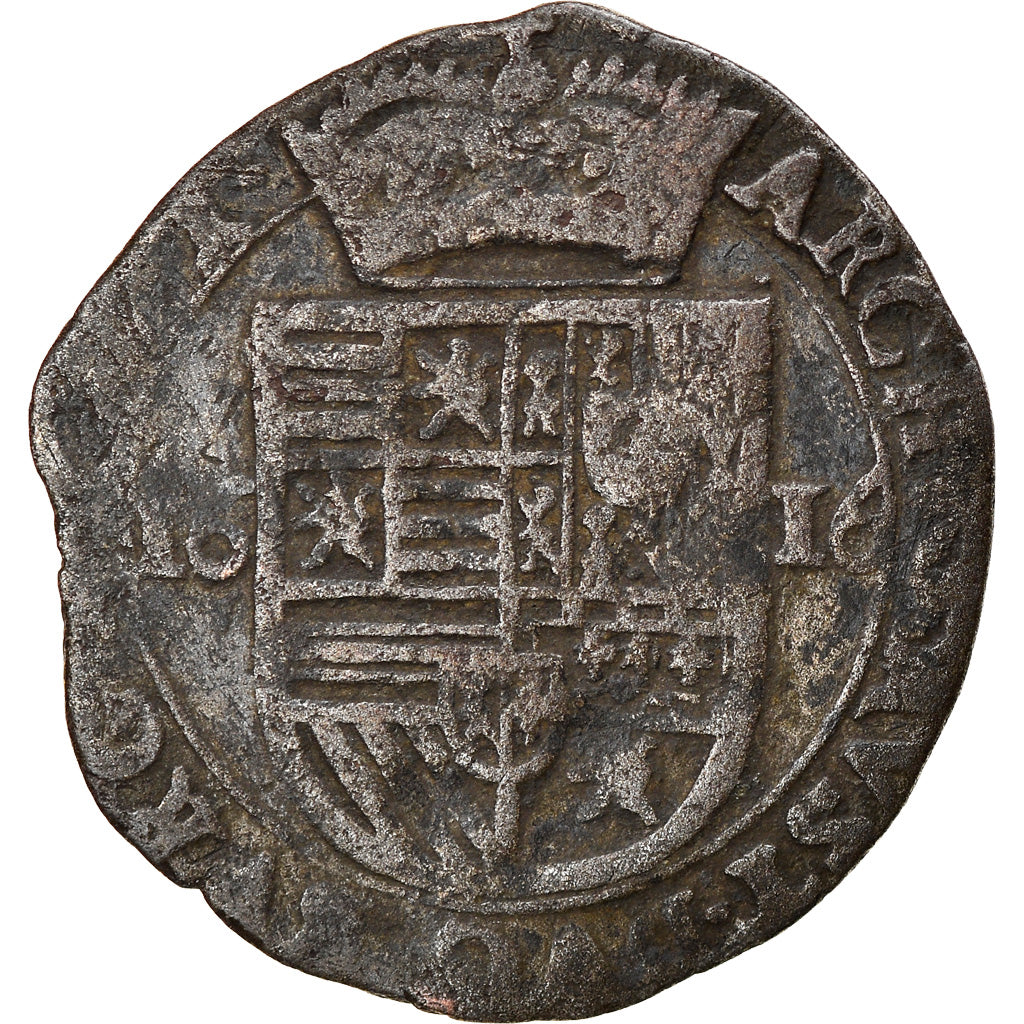 Moneta, Paesi Bassi Spagnoli, Albert & Isabella, Patard, 1616, Bois-Le-Duc, MB