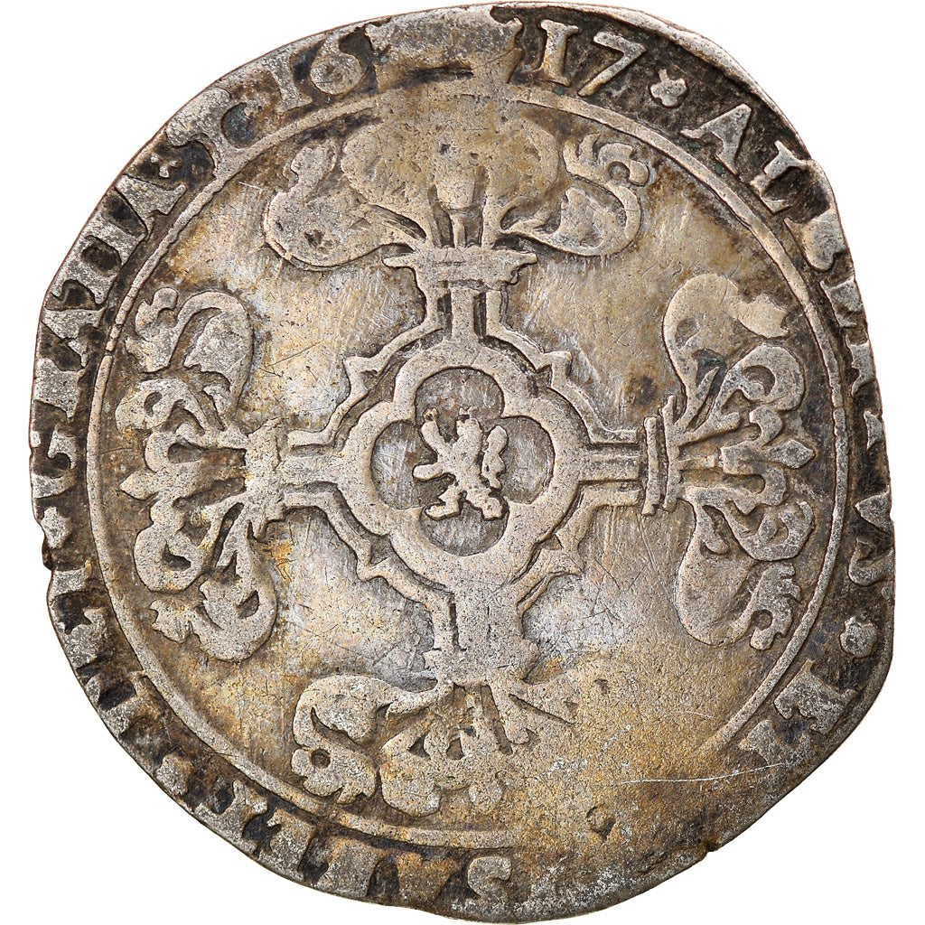 Münze, Spanische Niederlande, Albert & Isabella, 3 Patards, 1617, Bois-Le-Duc