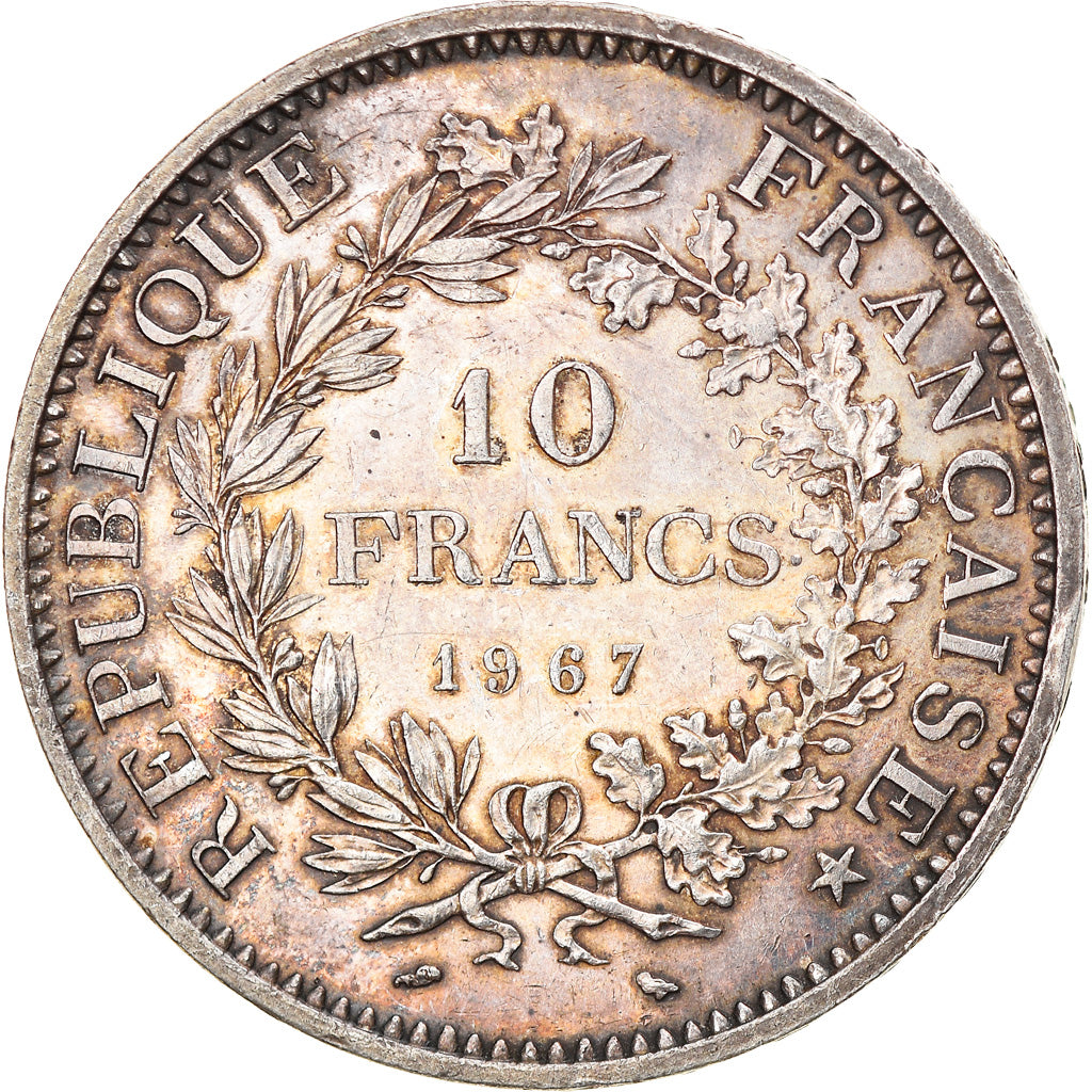 Moneta, Francia, Hercule, 10 Francs, 1967, Paris, SPL-, Argento, KM:932