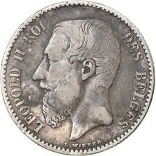 Coin, Belgium, Leopold II, Franc, 1886, VF(20-25), Silver, KM:28.1