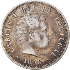 Coin, Portugal, Carlos I, 500 Reis, 1896, VF(30-35), Silver, KM:535