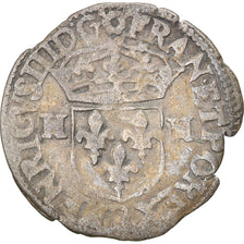 Moneda, Francia, Henri III, Douzain aux deux H, Uncertain date, Rouen, BC+