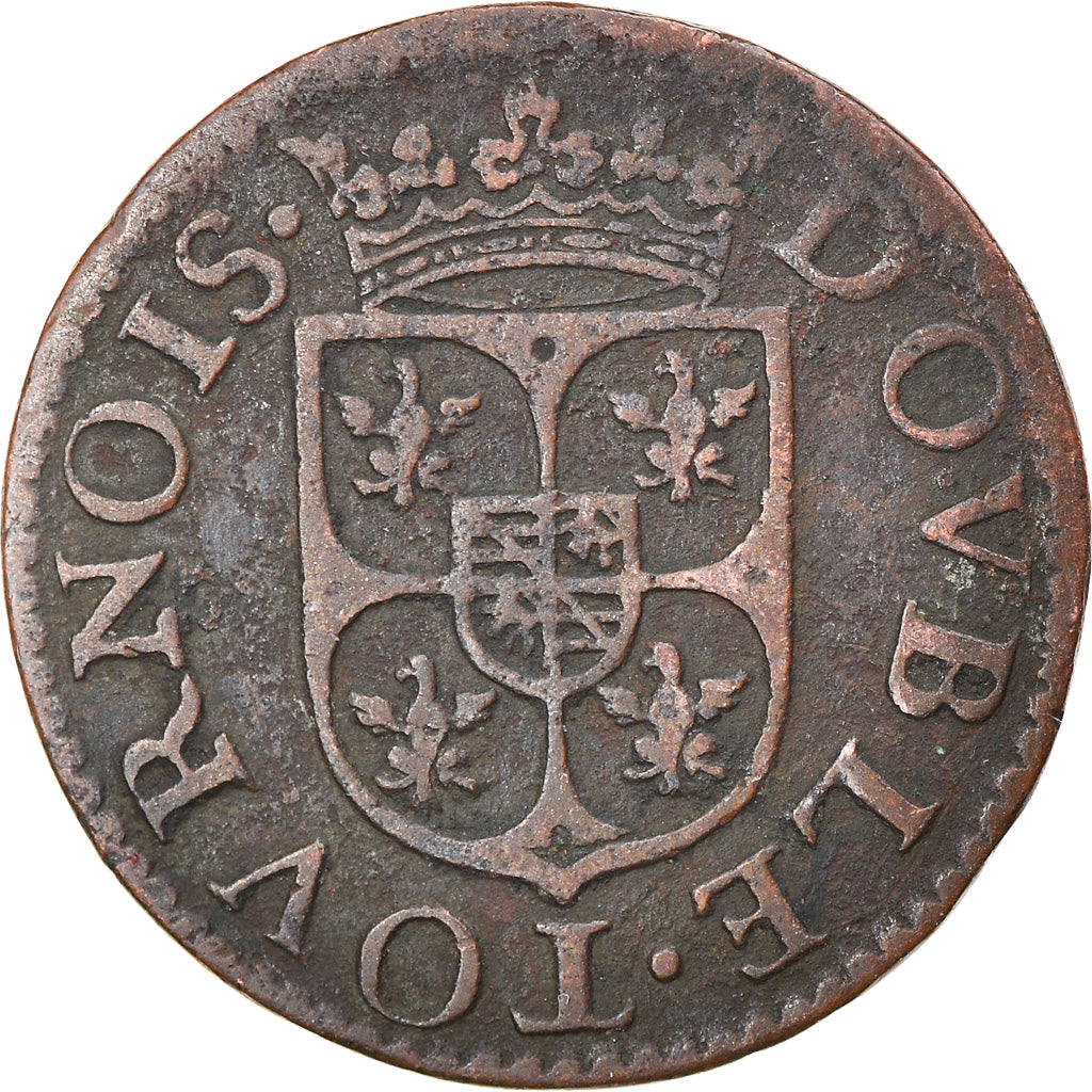 Monnaie, France, Ardennes, Charles de Gonzague, Double Tournois, 1609