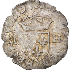 Moneta, Francia, Henri III, Douzain aux deux H, 1577, Angers, Rare, MB+