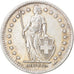 Coin, Switzerland, 2 Francs, 1944, Bern, EF(40-45), Silver, KM:21