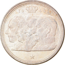Coin, Belgium, 100 Francs, 100 Frank, 1949, EF(40-45), Silver, KM:139.1