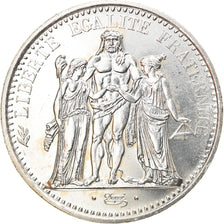 Moeda, França, Hercule, 10 Francs, 1967, Paris, Avec accent, MS(64), Prata