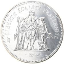Moeda, França, Hercule, 50 Francs, 1974, Paris, FDC, MS(65-70), Prata, KM:941.1