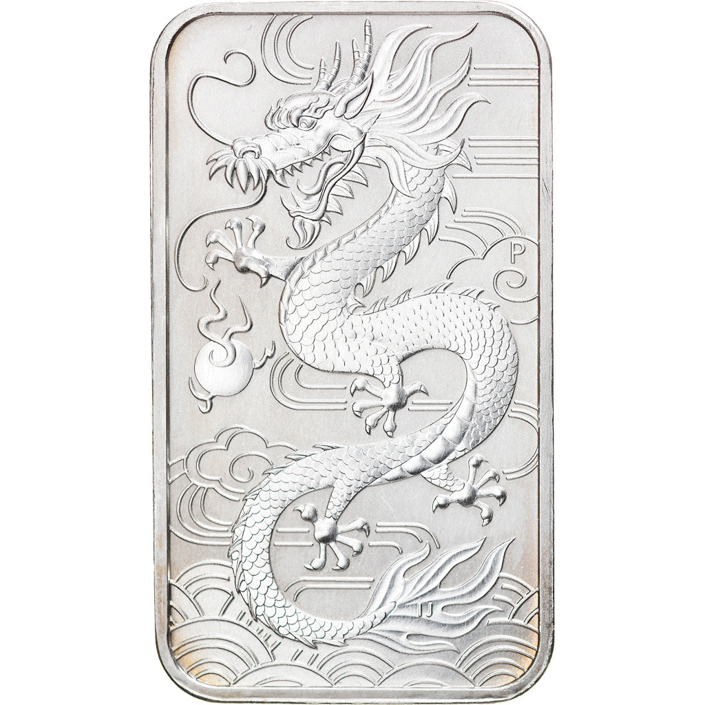Coin, Australia, Chinese Dragon, 1 Dollar, 2018, 1 Oz, MS(65-70), Silver