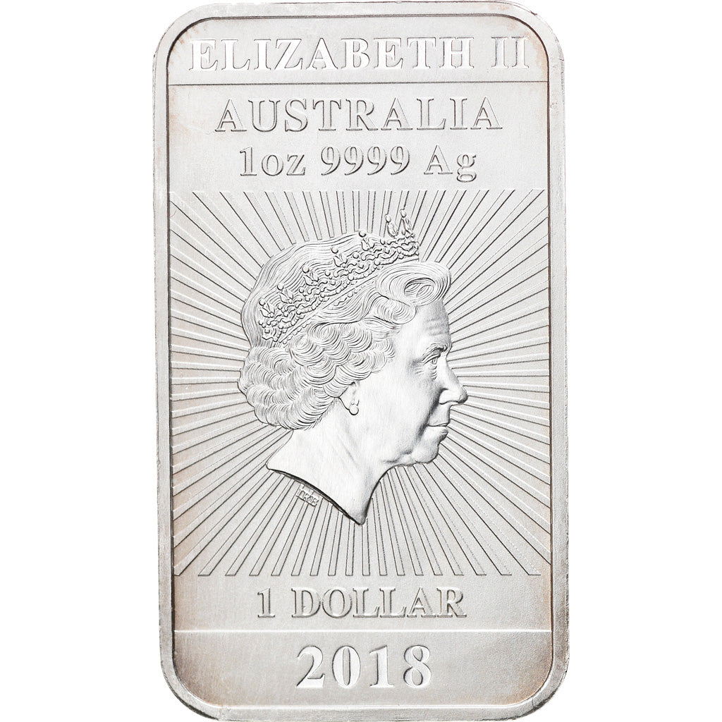 Coin, Australia, Chinese Dragon, 1 Dollar, 2018, 1 Oz, MS(65-70), Silver
