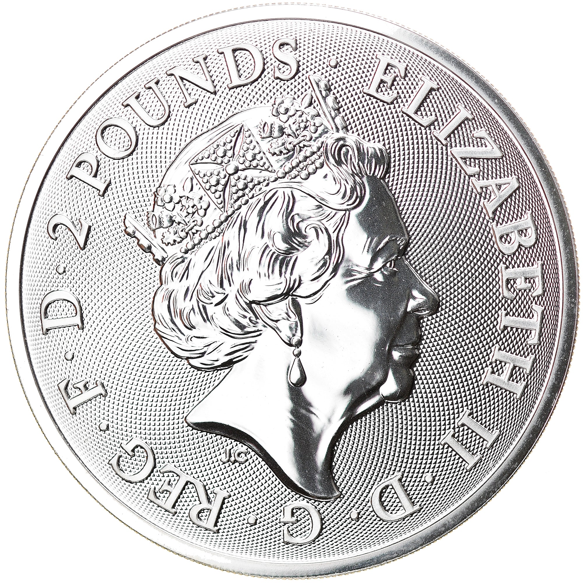 Monnaie, Grande-Bretagne, Année du Chien, 2 Pounds, 2018, 1 Oz, FDC, Argent