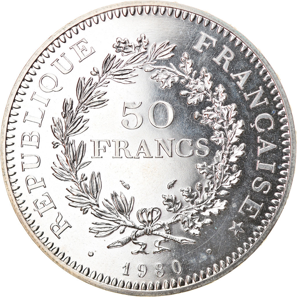 Monnaie, France, Hercule, 50 Francs, 1980, Paris, FDC, FDC, Argent, Gadoury:882