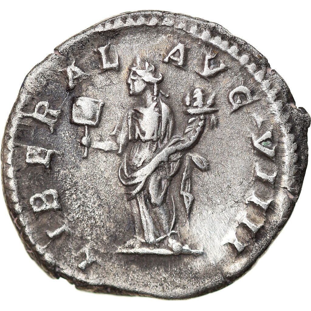 Coin, Caracalla, Denarius, 214, Rome, EF(40-45), Silver, RIC:302