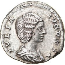 Moneta, Julia Domna, Denarius, 196-211, Rome, AU(50-53), Srebro, RIC:577