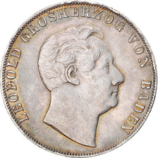 Coin, German States, BADEN, Leopold I, 2 Gulden, 1846, AU(50-53), Silver, KM:222