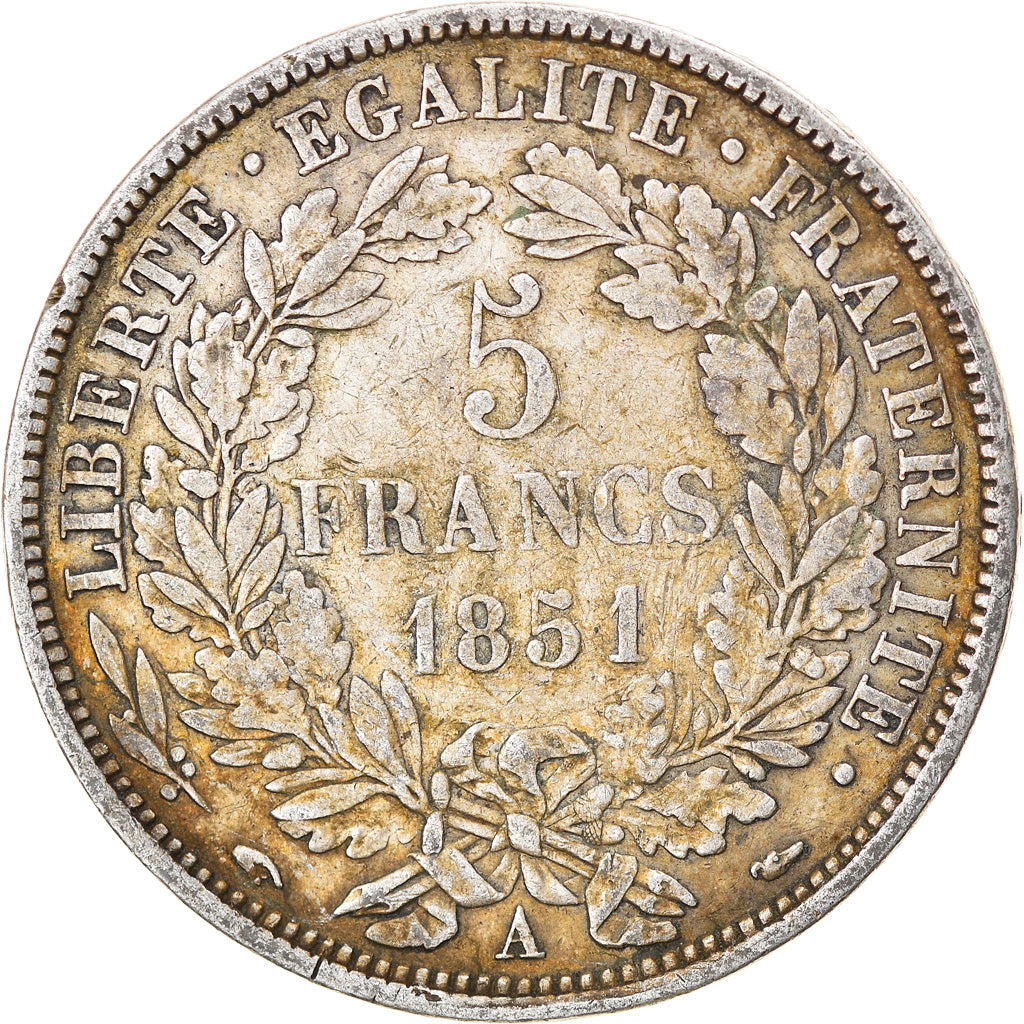 Monnaie, France, Cérès, 5 Francs, 1851, Paris, TB+, Argent, Gadoury:719