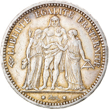 Moneda, Francia, Hercule, 5 Francs, 1870, Paris, MBC, Plata, KM:820.1