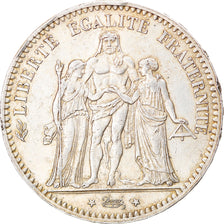 Moneta, Francia, Hercule, 5 Francs, 1876, Paris, BB+, Argento, KM:820.1