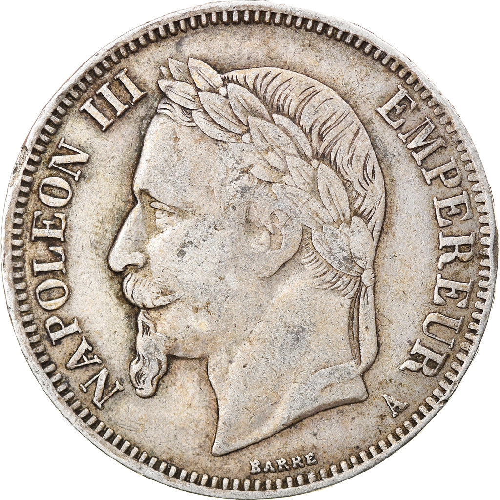 Monnaie, France, Napoleon III, 5 Francs, 1867, Paris, TB+, Argent, Gadoury:739