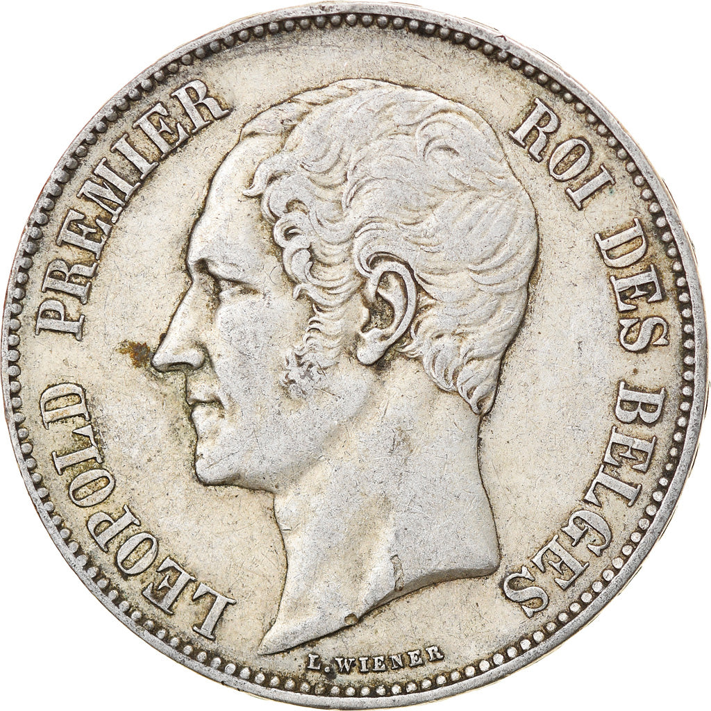 Coin, Belgium, Leopold I, 5 Francs, 5 Frank, 1851, EF(40-45), Silver, KM:17