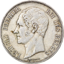 Coin, Belgium, Leopold I, 5 Francs, 5 Frank, 1851, EF(40-45), Silver, KM:17