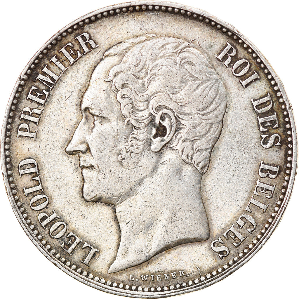 Coin, Belgium, Leopold I, 5 Francs, 5 Frank, 1865, EF(40-45), Silver, KM:17