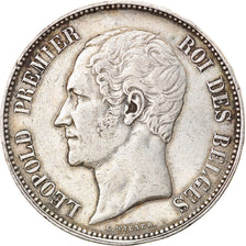 Coin, Belgium, Leopold I, 5 Francs, 5 Frank, 1865, EF(40-45), Silver, KM:17