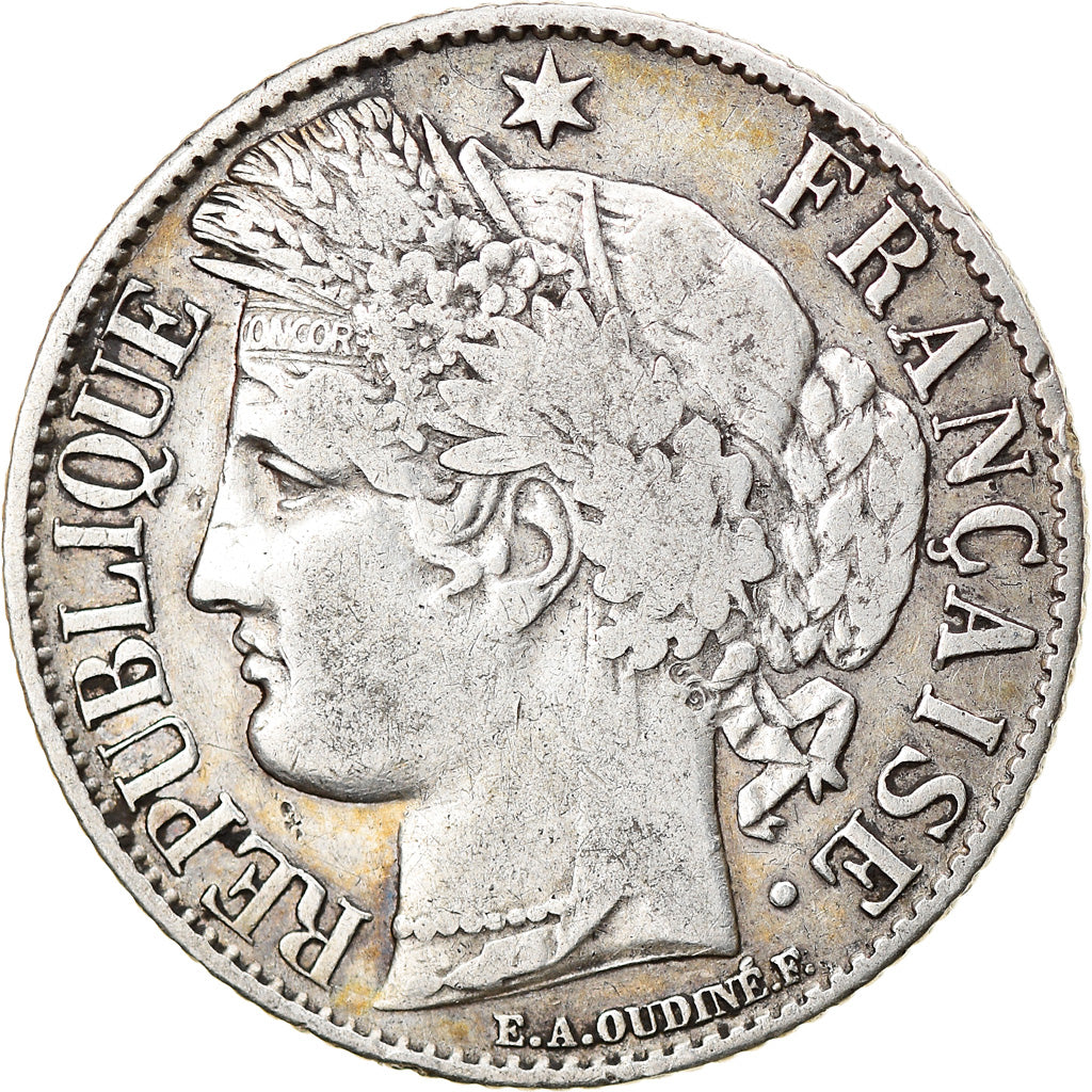 Coin, France, Cérès, Franc, 1895, Paris, VF(30-35), Silver, KM:822.1