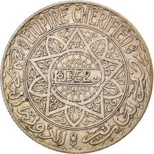 Coin, Morocco, Mohammed V, 10 Francs, AH 1352/1933, Paris, EF(40-45), Silver