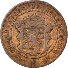 Coin, Luxembourg, William III, 2-1/2 Centimes, 1908, Utrecht, VF(30-35), Bronze