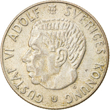 Coin, Sweden, Gustaf VI, Krona, 1966, AU(50-53), Silver, KM:826
