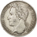 BELGIUM, 5 Francs, 5 Frank, 1849, KM #3.2, EF(40-45), Silver, 24.84