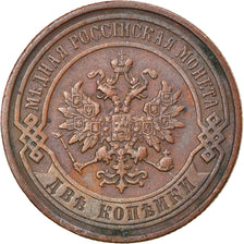 Moneta, Russia, Nicholas II, 2 Kopeks, 1899, Saint-Petersburg, BB, Rame, KM:10.2