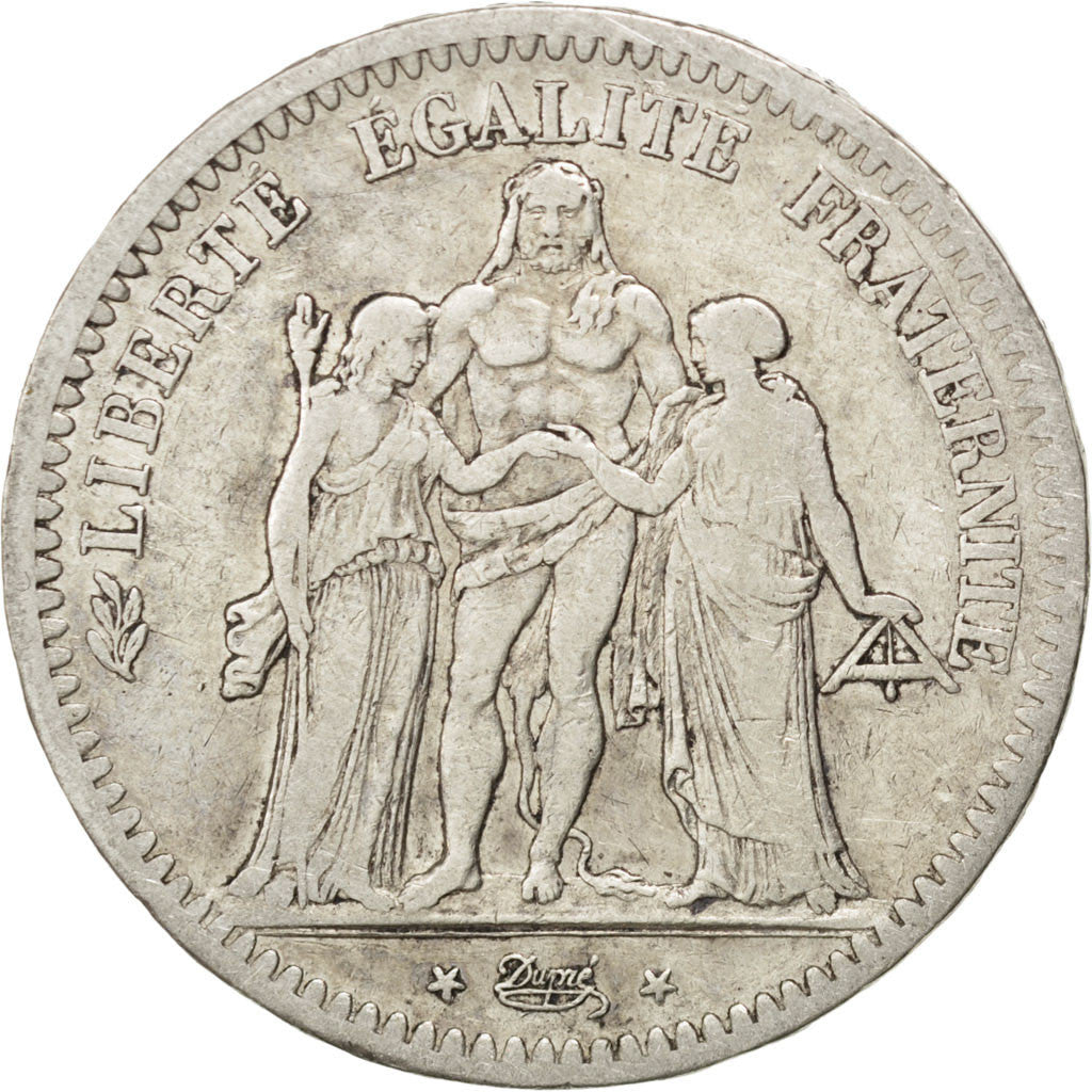 Coin, France, Hercule, 5 Francs, 1848, Paris, VF(20-25), Silver, KM:756.1