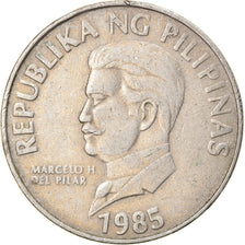 Coin, Philippines, 50 Sentimos, 1985, EF(40-45), Copper-nickel, KM:242.1
