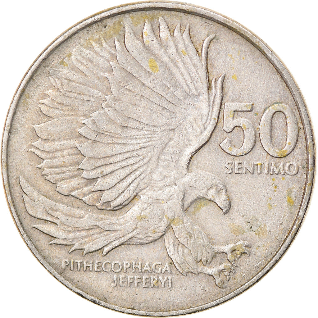 Coin, Philippines, 50 Sentimos, 1985, EF(40-45), Copper-nickel, KM:242.1
