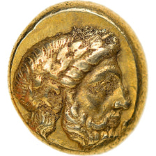 Moeda, Lesbos, Mytilene, Hekte, 377-326 BC, AU(50-53), Eletro, HGC:6-1027