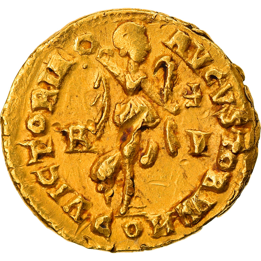 Coin, Honorius, Tremissis, 402-408, Ravenna, Very rare, MS(60-62), Gold