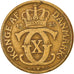 Moneda, Dinamarca, Christian X, 2 Kroner, 1925, Copenhagen, BC+, Aluminio -