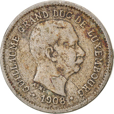 Coin, Luxembourg, William IV, 5 Centimes, 1908, VF(20-25), Copper-nickel, KM:26