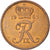 Münze, Dänemark, Frederik IX, 5 Öre, 1963, Copenhagen, VZ, Bronze, KM:848.1