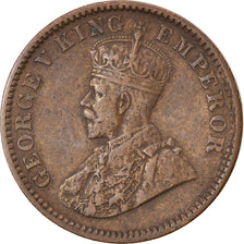 Coin, INDIA-BRITISH, George V, 1/4 Anna, 1911, Calcutta, EF(40-45), Bronze