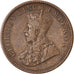 Coin, INDIA-BRITISH, George V, 1/4 Anna, 1911, Calcutta, EF(40-45), Bronze