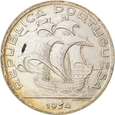 Monnaie, Portugal, 10 Escudos, 1954, SUP, Argent, KM:586